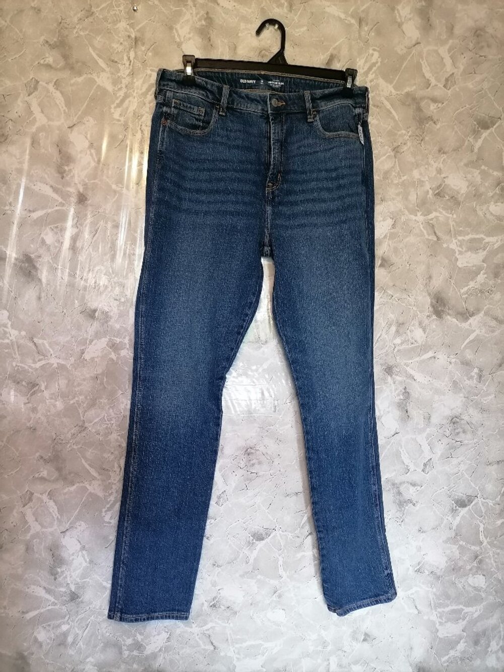 Old Navy High-Rise Vintage Slim Leg Secret-Smooth Pockets Denim Jeans SIZE 12